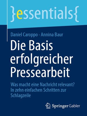 cover image of Die Basis erfolgreicher Pressearbeit